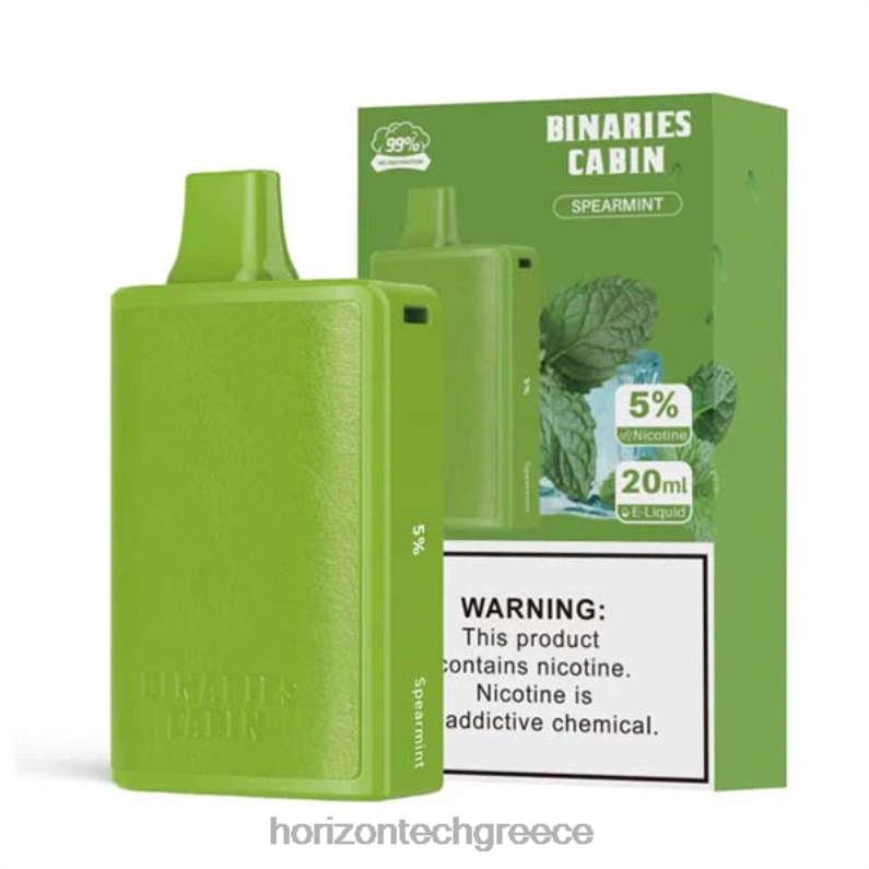 HorizonTech Binaries Cabin μιας χρήσης 20 ml HorizonTech vape Greece - δυόσμος PZTFP74