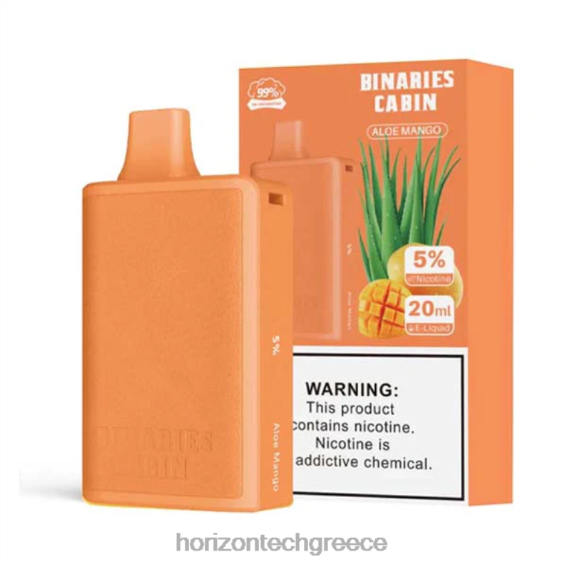 HorizonTech Binaries Cabin μιας χρήσης 20 ml HorizonTech vape kit - μάνγκο αλόης PZTFP75