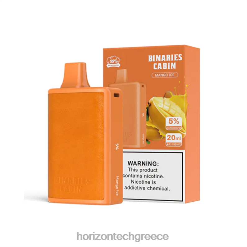 HorizonTech Binaries Cabin μιας χρήσης 20 ml Horizon Tech vape - πάγος μάνγκο PZTFP61