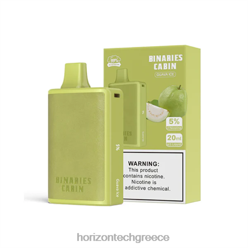 HorizonTech Binaries Cabin μιας χρήσης 20 ml Horizon Tech vape tank - πάγος γκουάβα PZTFP58