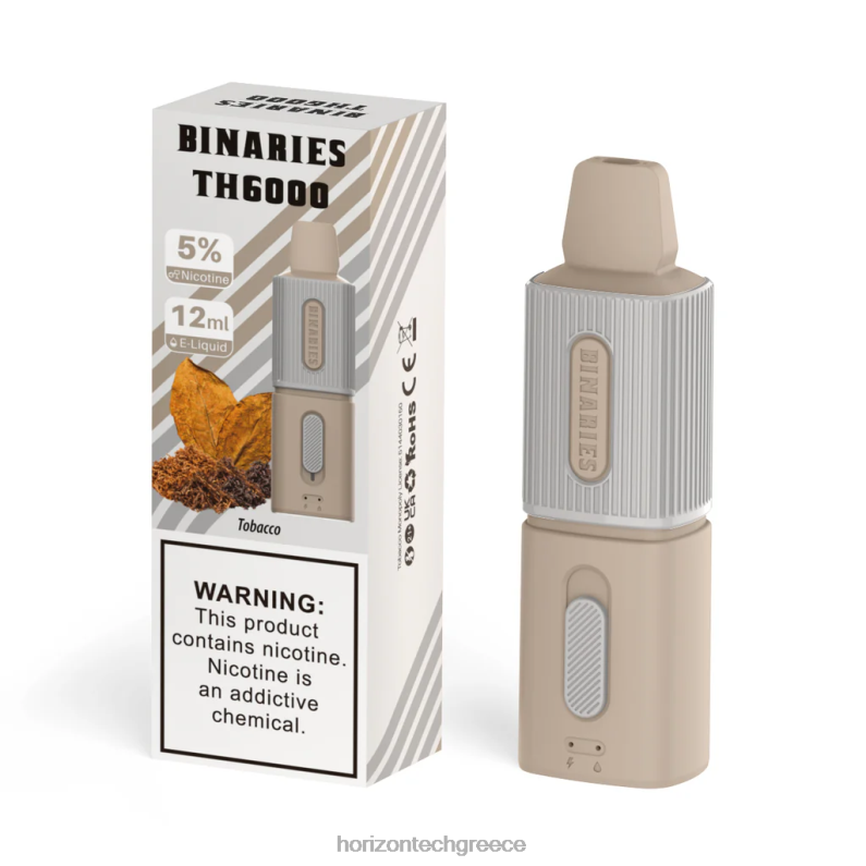 HorizonTech Binaries Cabin th6000 μιας χρήσης 12ml Horizon Tech company - καπνός PZTFP120