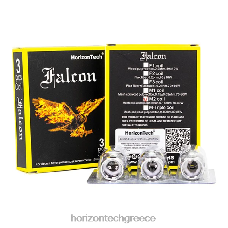 HorizonTech Falcon πηνία (συσκευασία 3) HorizonTech vape Greece - m2 διχτυωτό πηνίο 0,16ohm PZTFP164