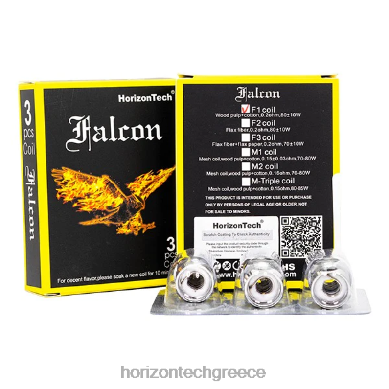 HorizonTech Falcon πηνία (συσκευασία 3) Horizon Tech coils - f1 πηνίο 0,2ohm PZTFP7