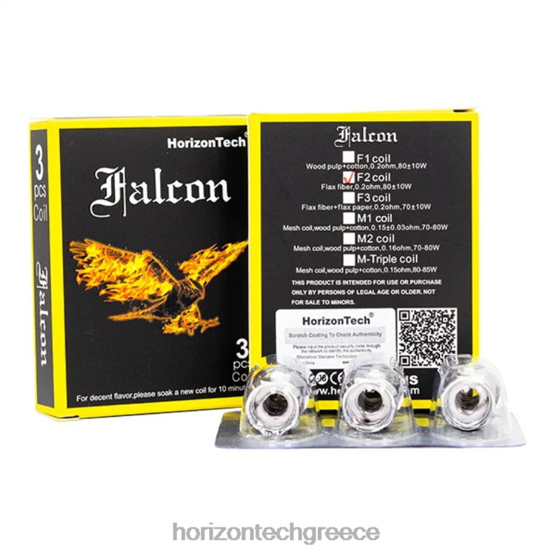 HorizonTech Falcon πηνία (συσκευασία 3) Horizon Tech company - f2 πηνίο 0,2ohm PZTFP160