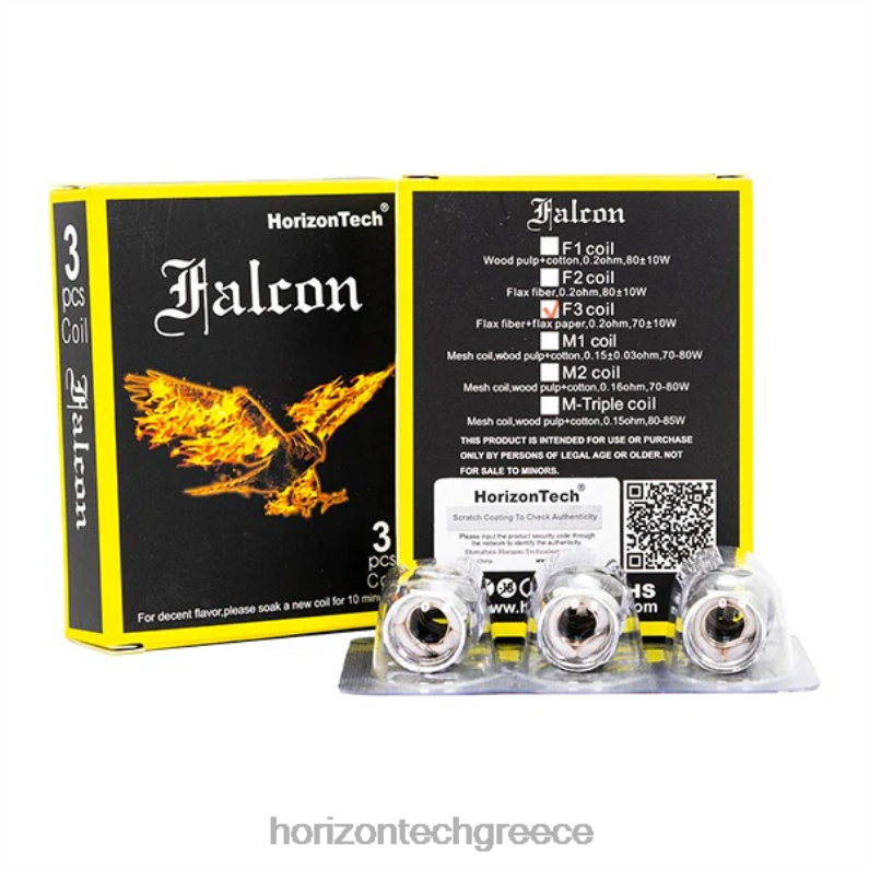 HorizonTech Falcon πηνία (συσκευασία 3) Horizon Tech vape - πηνίο f3 0,2 ohm PZTFP161