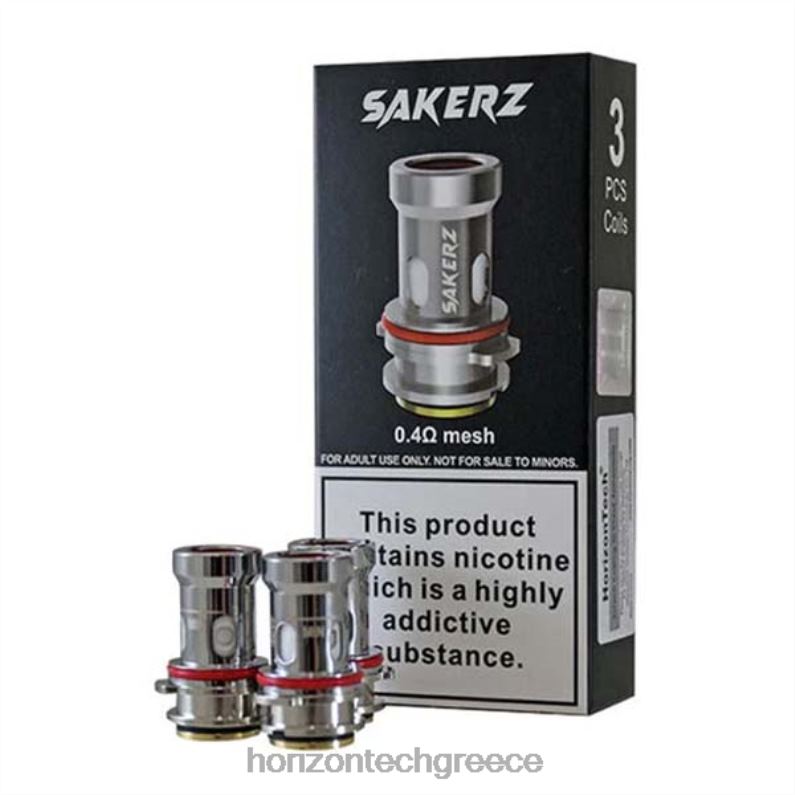 HorizonTech Sakerz πηνία (συσκευασία 3) HorizonTech Greece - 0,4ohm (συσκευασία 3) PZTFP159