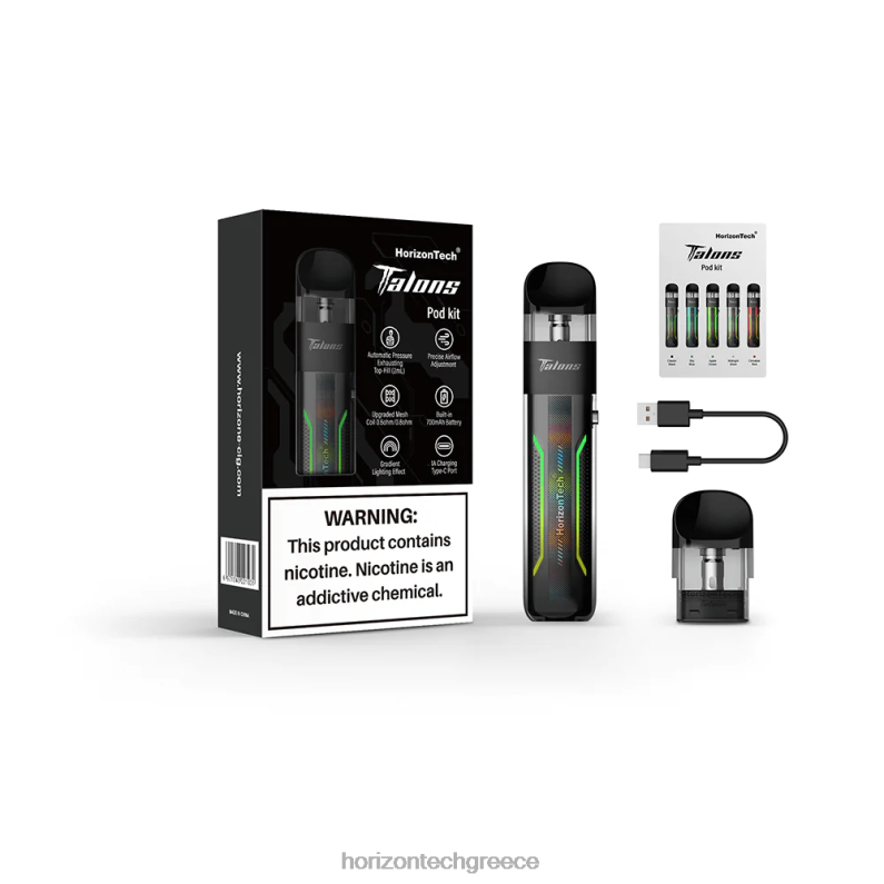 HorizonTech Talons κιτ εκκίνησης Horizon Tech vape - κλασικό μαύρο PZTFP21